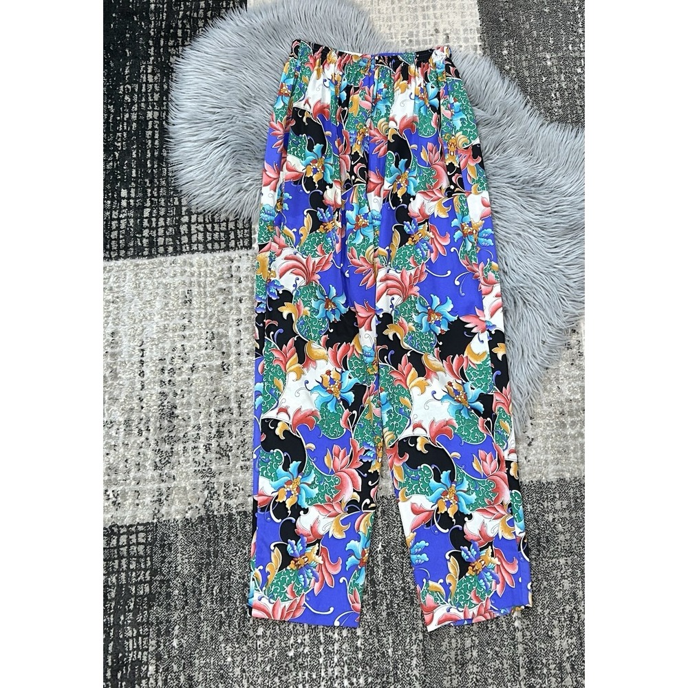 NATORI II Women's Flowy Multicolored Bohemian Pants‎ Size Small - Picture 2 of 5